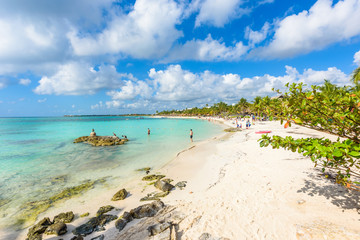Akumal beach - paradise bay at turtle beach in Quintana Roo, Mexico - caribbean coast