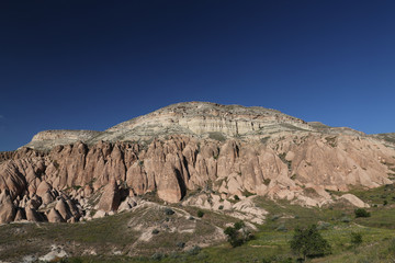 Fototapeta na wymiar Rose Valley in Cavusin Village, Cappadocia