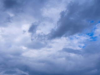 Dark Clouds On A Blue Sky, Background
