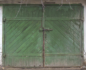 Fototapeta premium Gate, door, board, entrance, garage