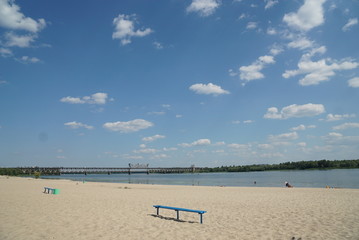 the beach