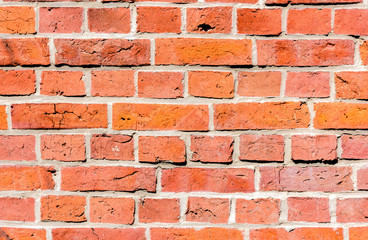 Eine alte Ziegelsteinmauer