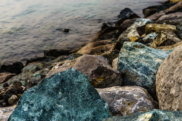 background, beach, beautiful, beauty, black, blue, clear, cloud, coast, coastline, crashing, danger, foam, landscape, natural, nature, ocean, outdoor, power, rock, rocky, scene, scenic, sea, seascape,