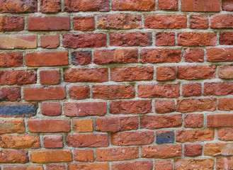 old red brick wall texture background