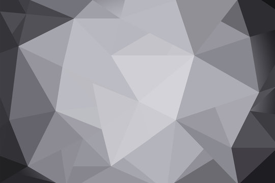abstract triangles gray gradient for background. geometric style