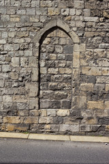 york city walls detail