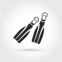 diving flippers icon