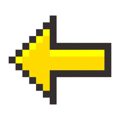 Pixel arrow pointer icon link marker