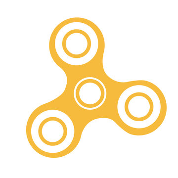 Spinner Icon - Toy For Stress Relief And Improvement Of Attention Span. Hand Fidger Spinner.