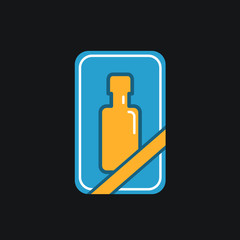 Gift bottle icon.