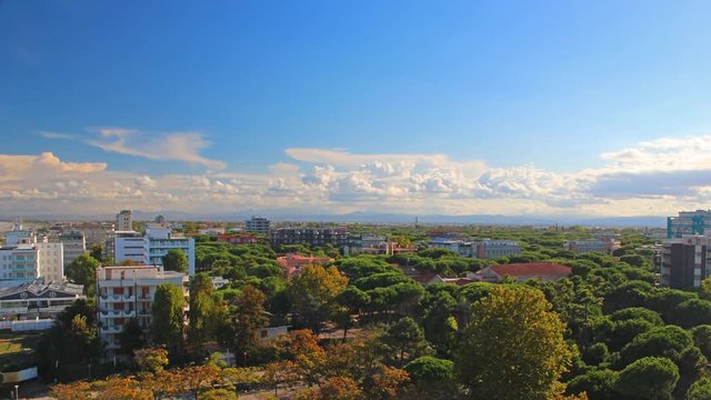 Time lapse milano marittima vista cervia