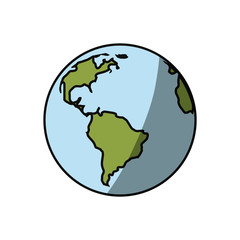 earth planet isolated