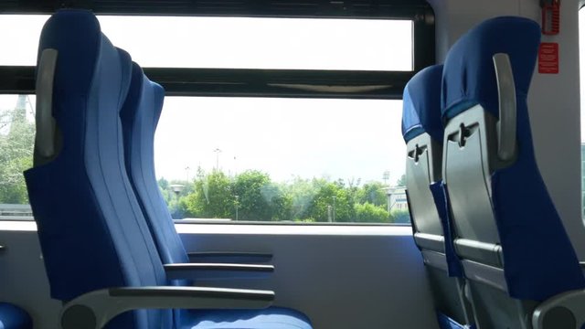 Interior Of Moscow Center Ring MCC Train