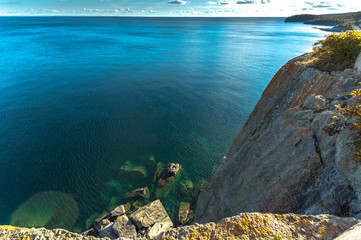 Cliffs on Lake Superior - 164222526