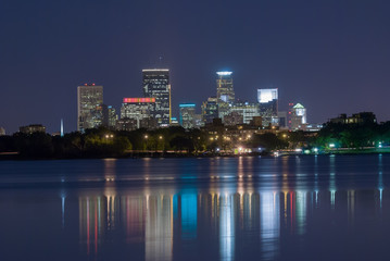 Fototapeta na wymiar Minneapolis Cityscape Skyline