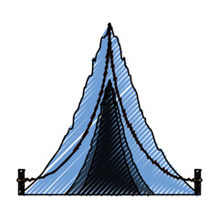 Camping tent isolated