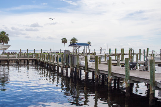 Boardwalk at the Port St. Joe Marina and St. Joseph's Bay