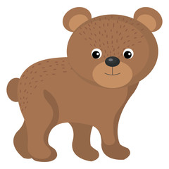 cute and tender bear vector illustration design