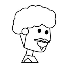 Young man cartoon