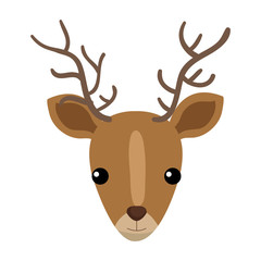cute and tender reindeer vector illustration design