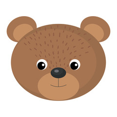 cute and tender bear vector illustration design