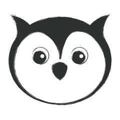 cute and tender owl vector illustration design