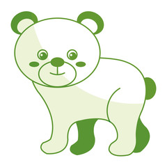 cute and tender bear vector illustration design