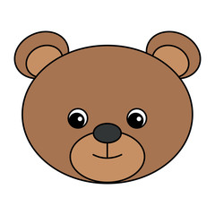 cute and tender bear vector illustration design
