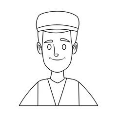 smiling man portrait male character people