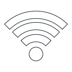 wifi signal isolated icon vector illustration design