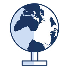 earth planet school icon vector illustration design