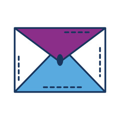 envelope mail isolated icon vector illustration design