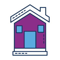 exterior house isolated icon vector illustration design