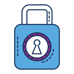 safe secure padlock icon vector illustration design