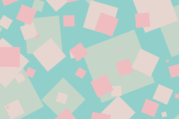 Modern colorful cyan and pink boxes pattern