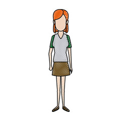 nurse female staff with uniform hat medical