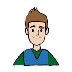 smiling man portrait male character people