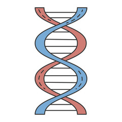 dna molecule isolated icon vector illustration design