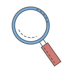 search magnifying glass icon vector illustration design