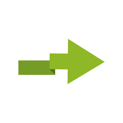 flat design zig zag arrow icon direction sign