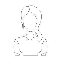 portrait woman young character people