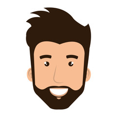 young man model avatar character vector illustration design