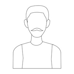 portrait man avatar people male cartoon