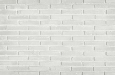 White brick wall texture background. Pattern white slate stone wall for design art work.