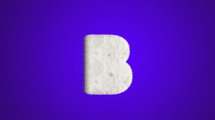 English alphabet ,design Style Fur or hair