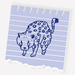 leopard doodle