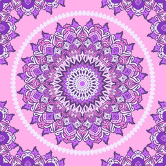 Indian abstract mandala pattern.Boho and gypsy style. Ethnic ornament. Hand - drawn background.