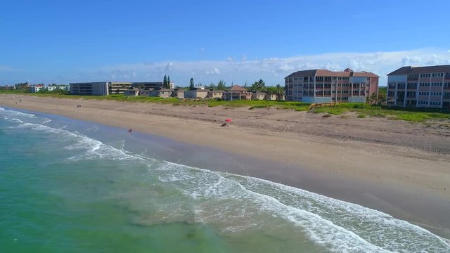 Stuart Florida beach 4k 60p aerial video