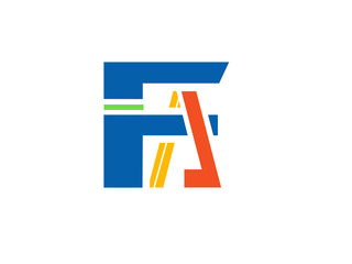 FA Initial Logo for your startup venture