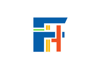 Obraz premium FH Initial Logo for your startup venture